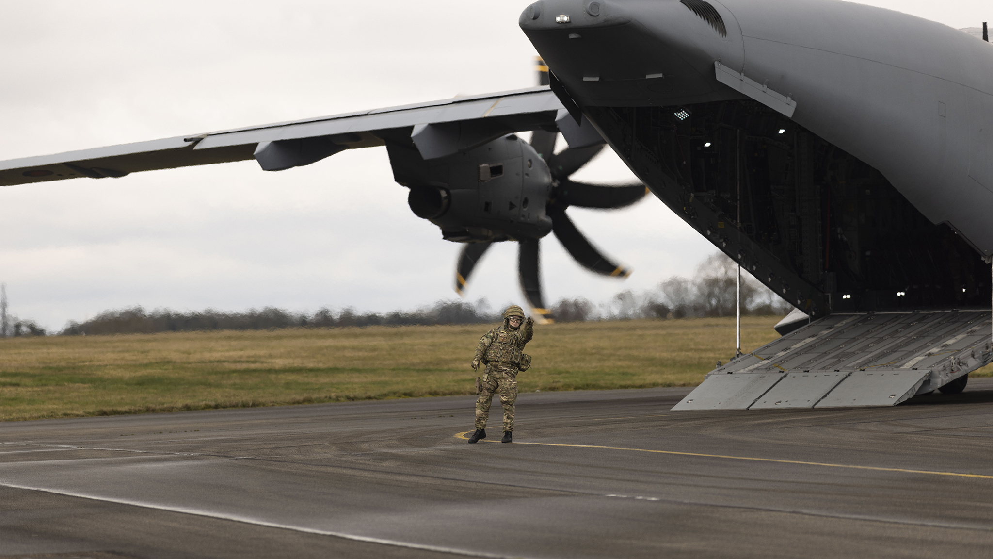 Number 1 Air Mobility Wing (1AMW) based at Royal Air Force Brize Norton have been adding an extra level of realism to their training during Exercise Swift Pirate, which took place at Royal Air Force Wittering.